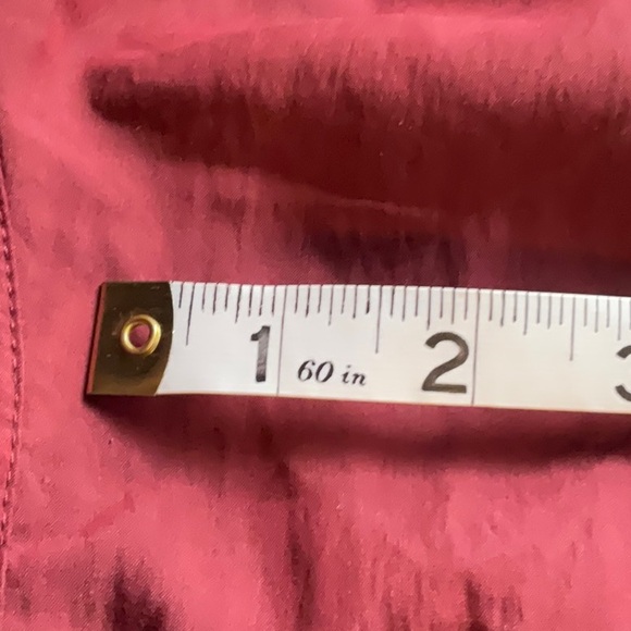 Future Collective Burgundy Collared Long Sleeves Smocked Midi Dress Size XXL - Picture 13 of 14